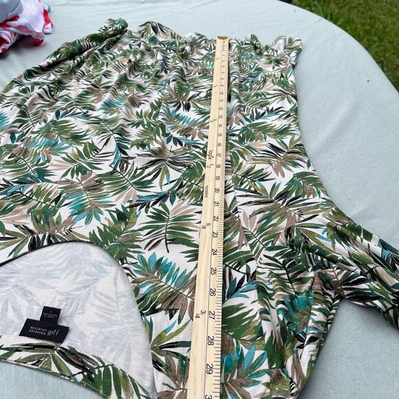 J.Jill wearables size L tropical leaf print tunic top. - Picture 3 of 10
